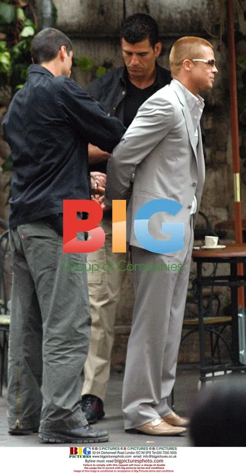 Brad Pitt Arrested on 'Ocean Twelve' Set