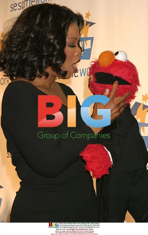 Oprah Winfrey and Elmo at Sesame Workshop Gala