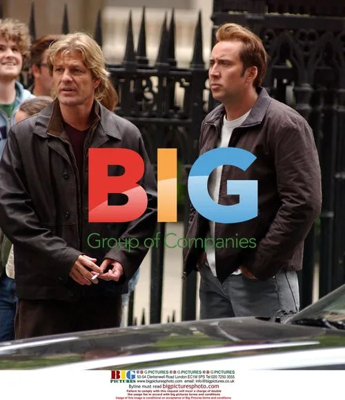 Nicolas Cage and Sean Bean on 'National Treasure' set