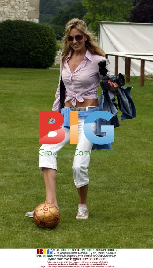 Rod Stewart and Penny Lancaster at Celebrity Football Academy