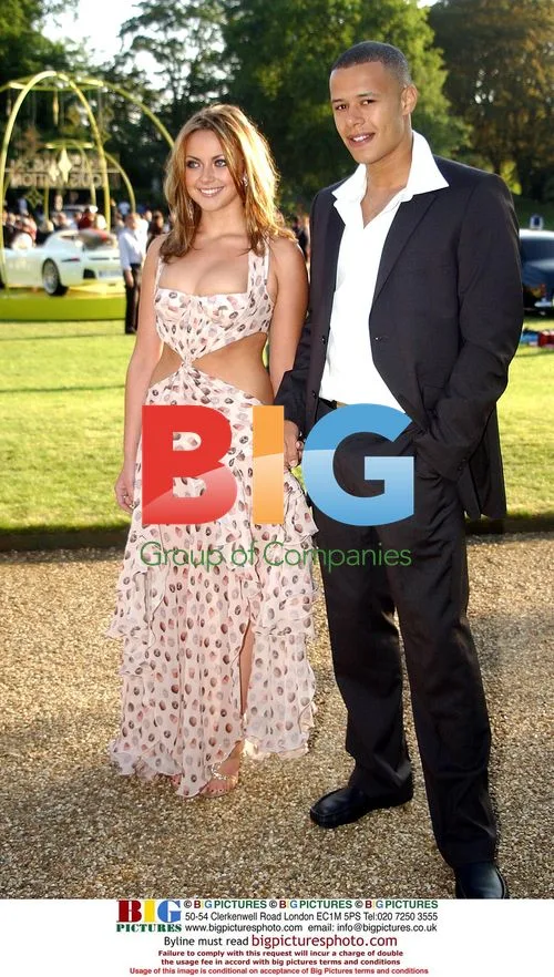 Charlotte Church and boyfriend at Louis Vuitton car show