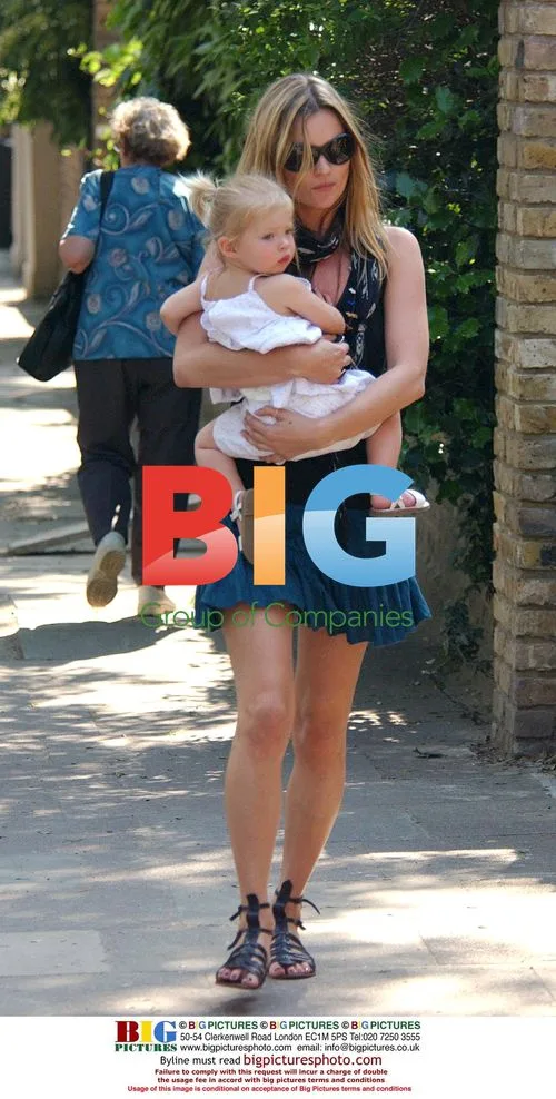 Kate Moss and Daughter Lila Visit Friend