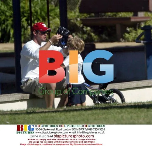 Dean Cain buys son Christopher his first bike