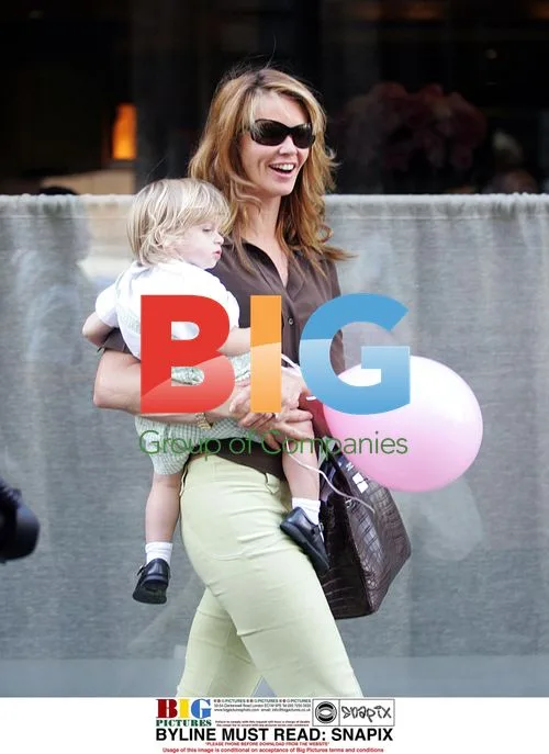 Elle Macpherson with son Aurelius