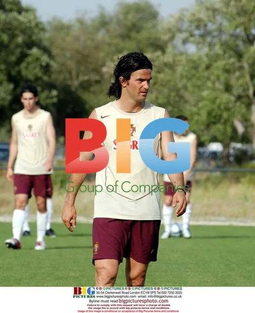 Fernando Couto Training with Portuguese Team