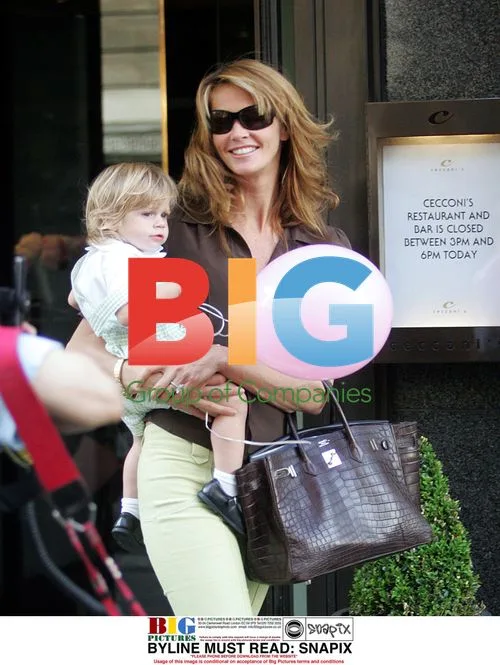 Elle Macpherson with son Aurelius