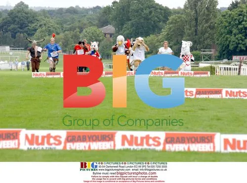 Euro 2004 Mascot Race at Sandown Racecourse