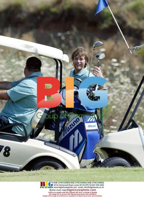Brian Mc Fadden at Golf Tournament in Marbella