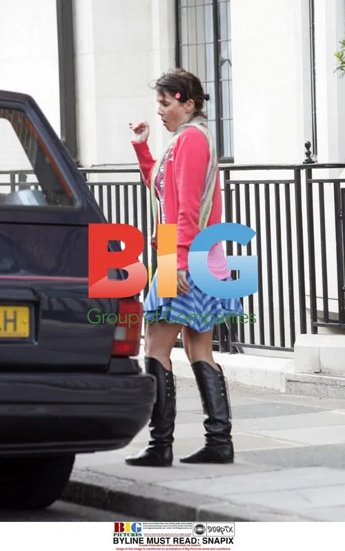 Sadie Frost seen with friends after hospital visit