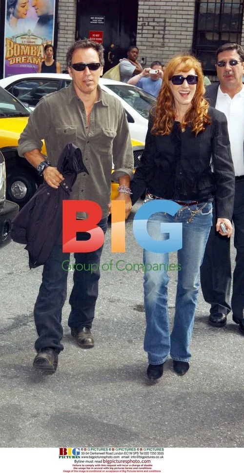 BRUCE SPRINGSTEIN and PATTI SCIALFA arrive for Letterman taping