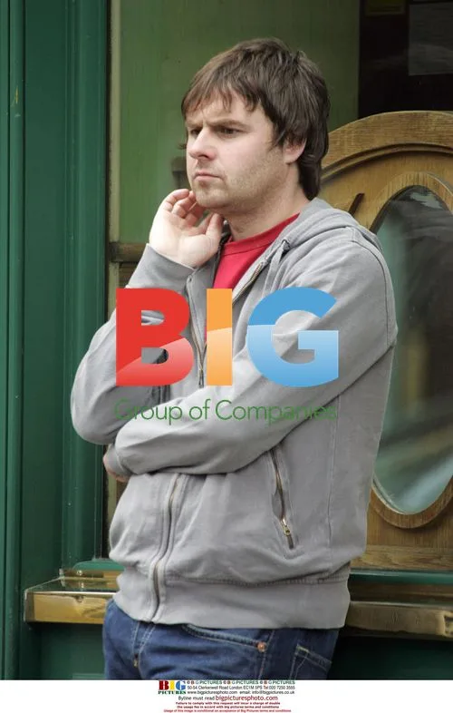 Alan White of Oasis outside London bar