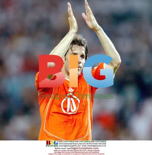 Van Nilsteroy in Holland vs Germany at Euro 2004