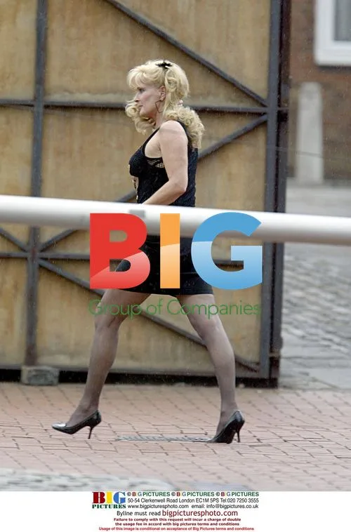 Beverley Callard on Coronation Street Set