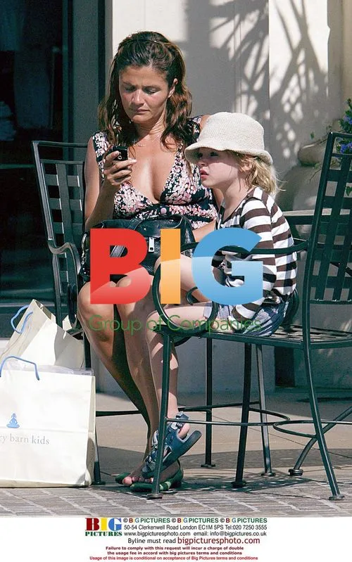 Helena Christensen and son Mingus shopping