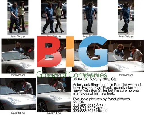 Jack Black Gets Car Washed in Hollywood