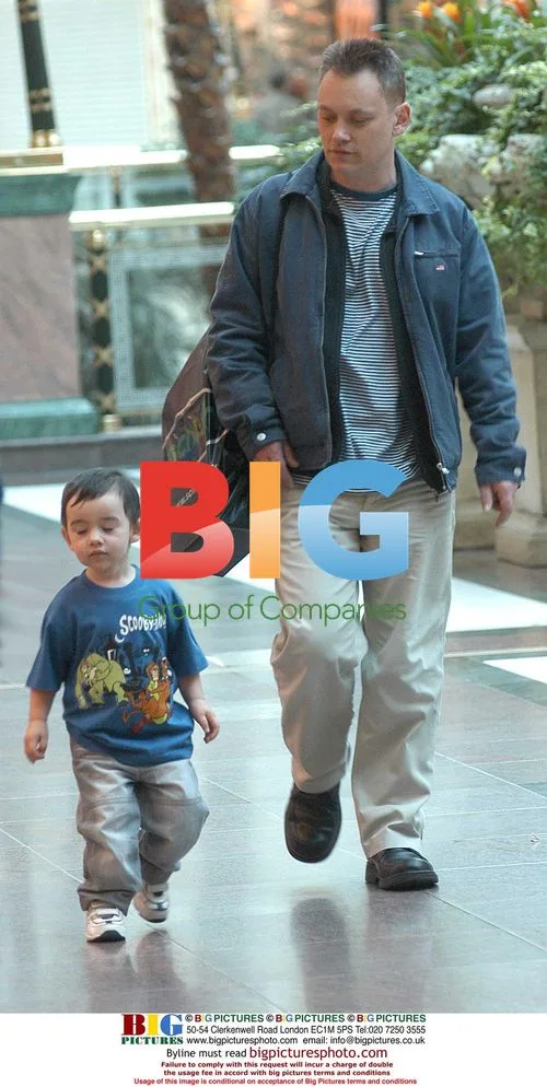 Terry Christian shops with son at Trafford Centre