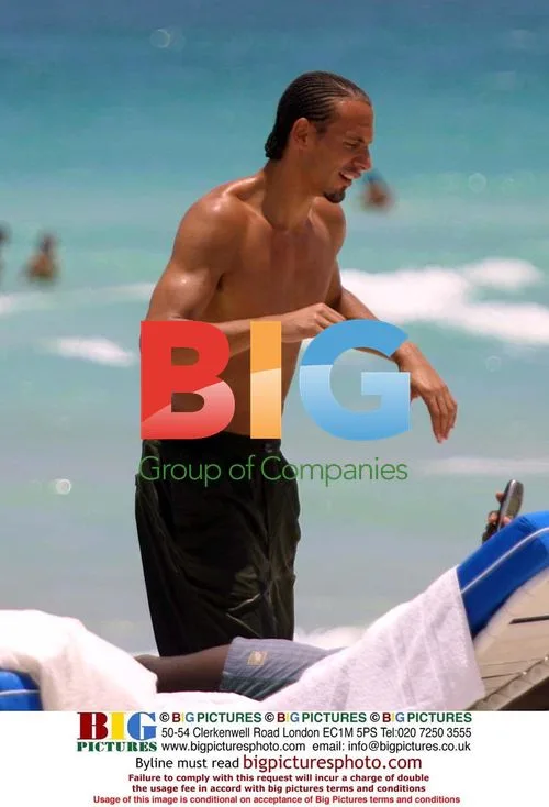 Rio Ferdinand and Wesley Brown on Miami Beach