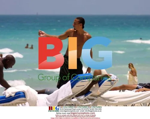 Rio Ferdinand and Wesley Brown on Miami Beach