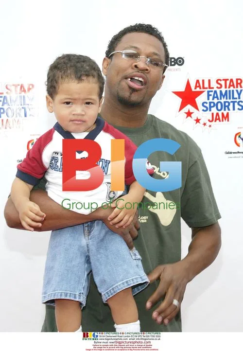 Shane Mosley and son at Children's Hospital benefit