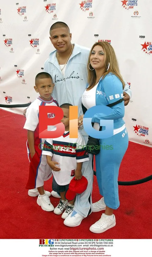 Fernando Vargas and Family at Sports Jam