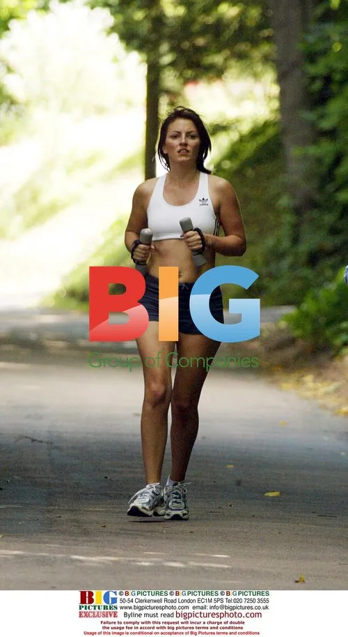 Davina McCall Spotted Jogging Near Home