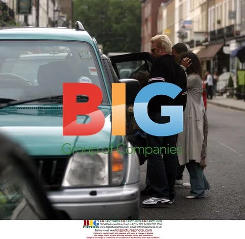 Boris Becker with ex-wife and child at London restaurant