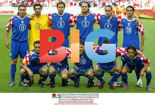 Croatia Team Before England Match at Euro 2004