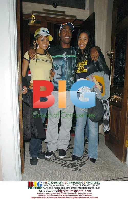 Simon Webbe and friends nightout in London
