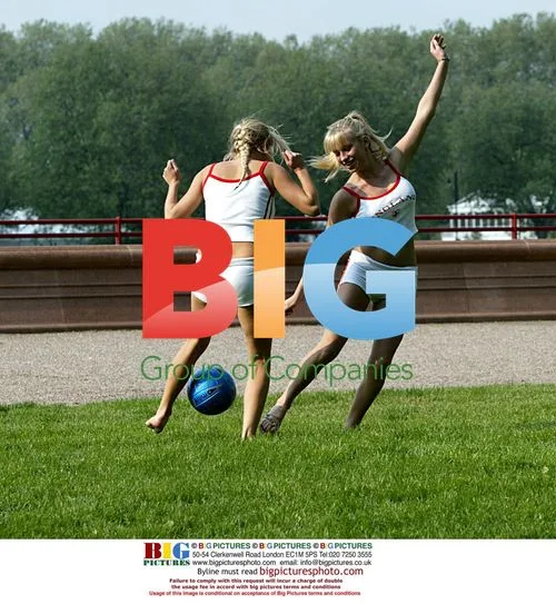 Natalie Denning and Anna Taverner in Battersea Park