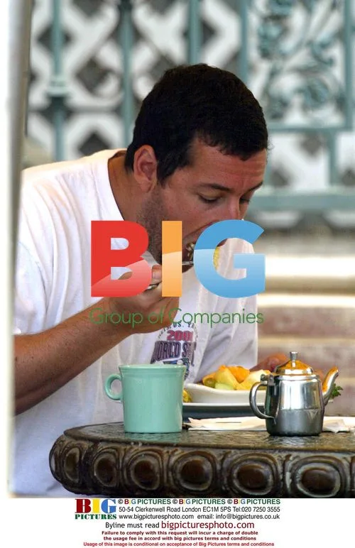 Adam Sandler and Wife Jackie Having Breakfast