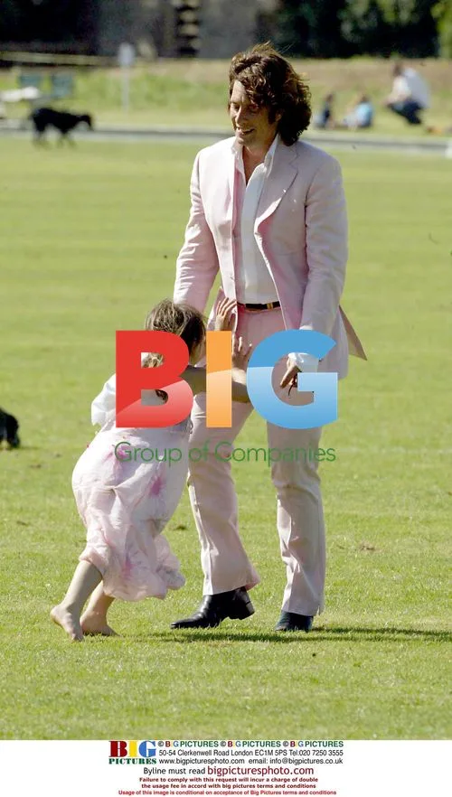 Laurence Llewelyn-Bowen and Family at Charity Polo Event