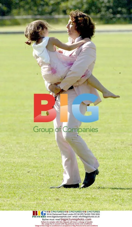 Laurence Llewelyn-Bowen and Family at Polo Charity Event