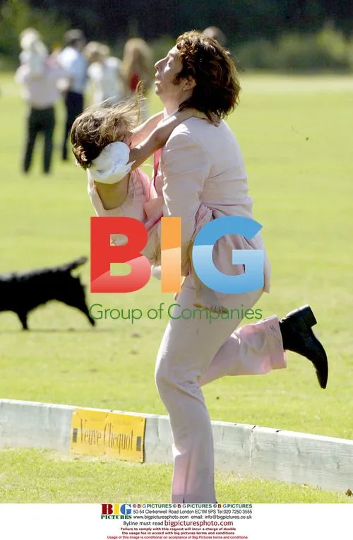 Laurence Llewelyn-Bowen with Family at Polo Charity Event