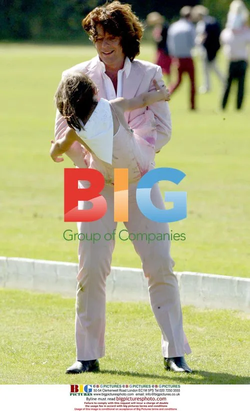 Laurence Llewelyn-Bowen and Family at Charity Polo Event