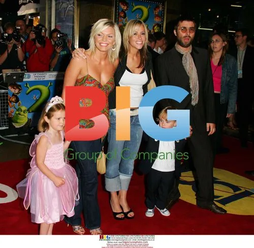Liam Gallagher and son Gene at Shrek 2 premiere