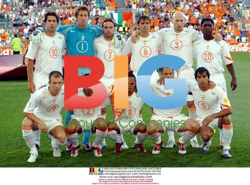 Holland National Football Team Before Euro 2004 Quarter Final
