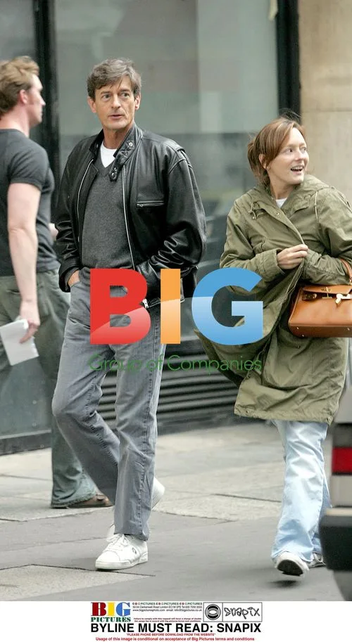 Nigel Havers and wife out in London