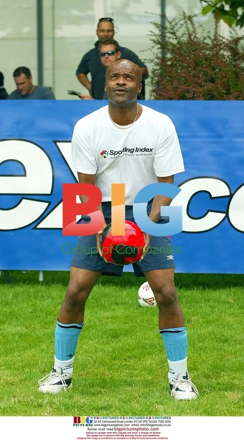 Kriss Akabusi Plays in Celebrity 5-a-side Tournament