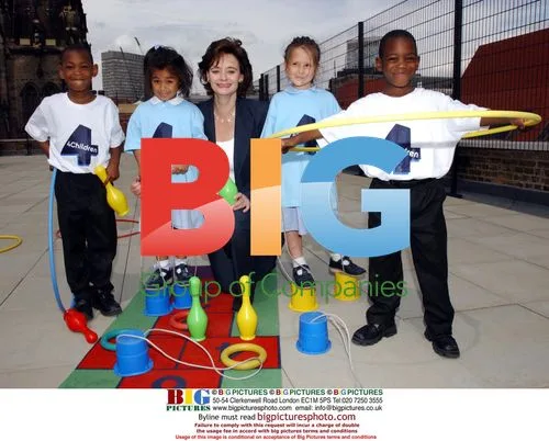 Cherie Booth and Primary School Children