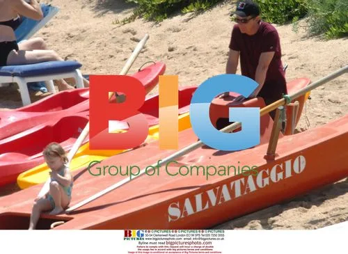 Michael J. Fox on holiday with family in Sardinia