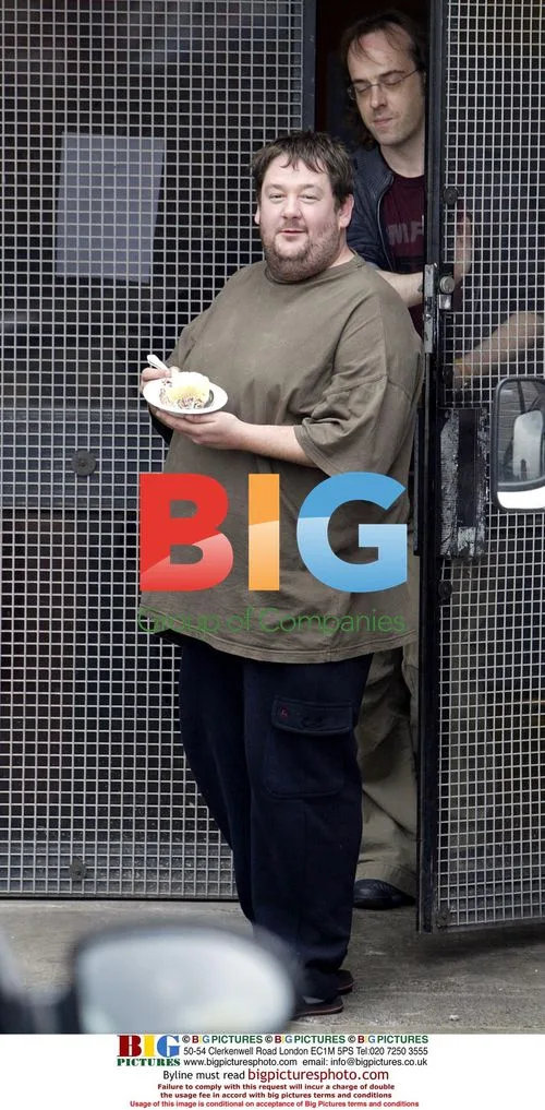 Johnny Vegas on Set