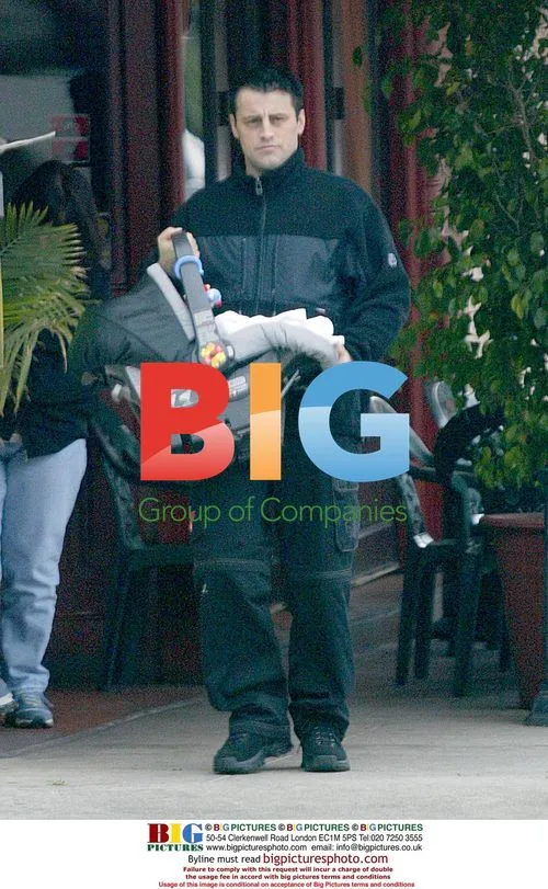 Matt LeBlanc with wife and newborn