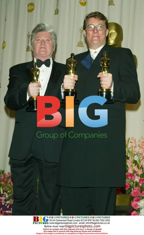 Richard Taylor and Peter King with Oscar