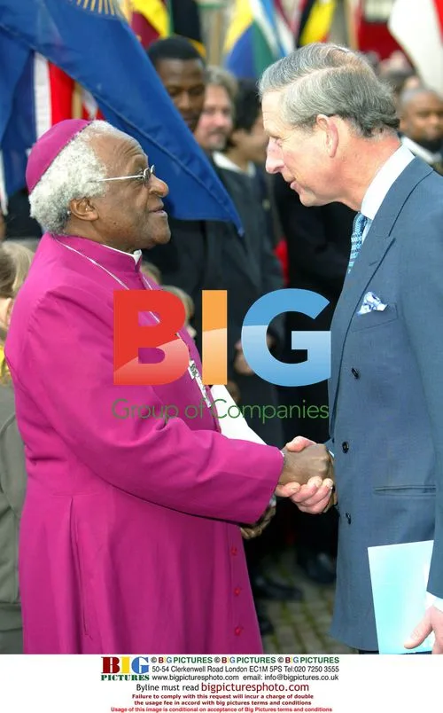 Prince Charles and Desmond Tutu at Commonwealth Day