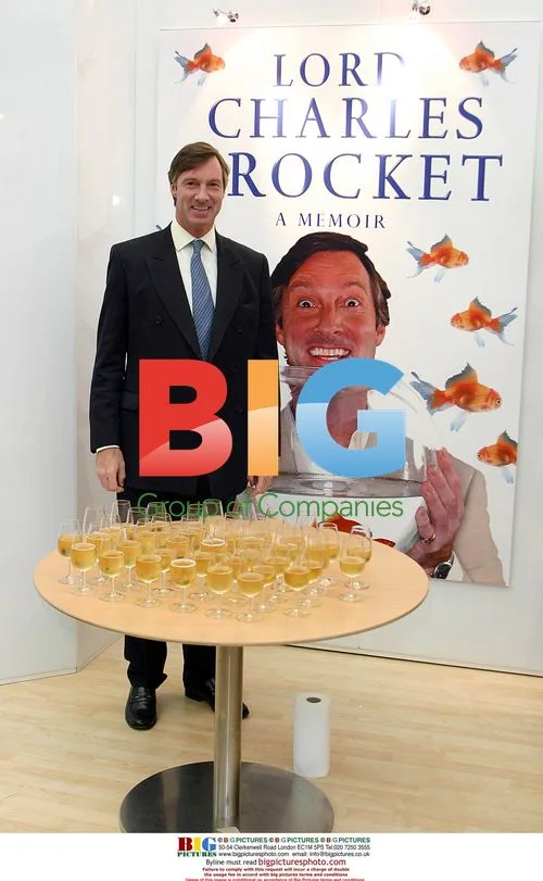 Lord Charlie Brocket Promotes Autobiography at London Book Fair
