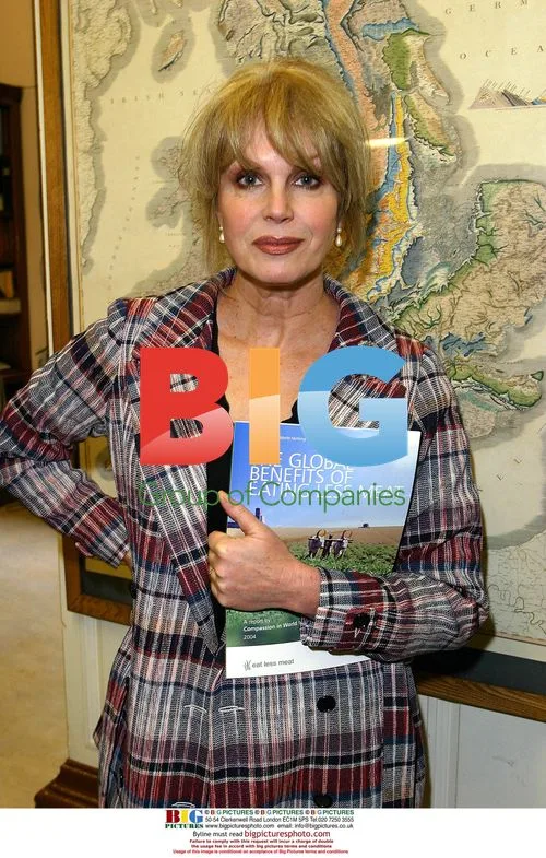 Joanna Lumley at "Eat Less Meat" Campaign Launch