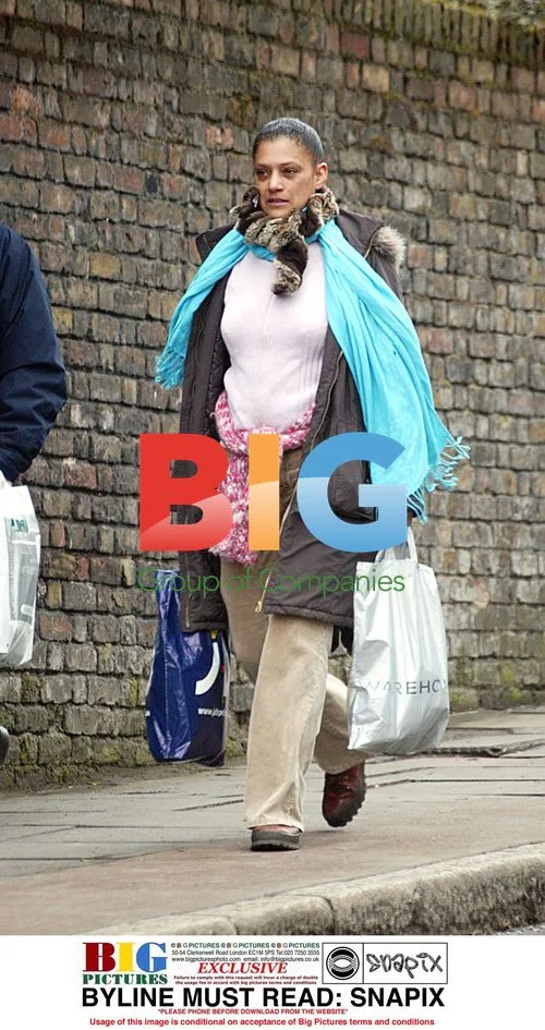 Cathy Tyson Seen Shopping in North London