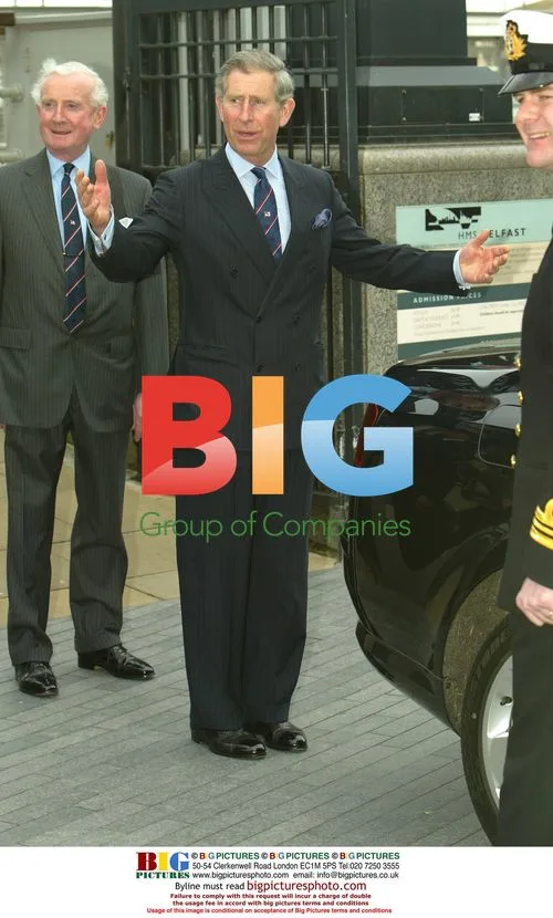 Prince Charles visits HMS Belfast