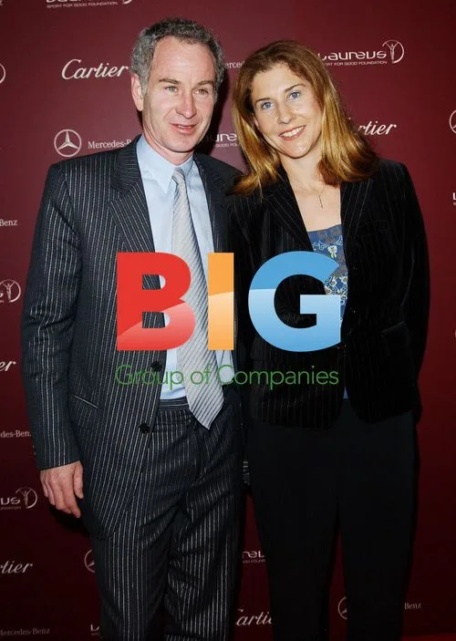 McEnroe and Seles at Sports Charity Event