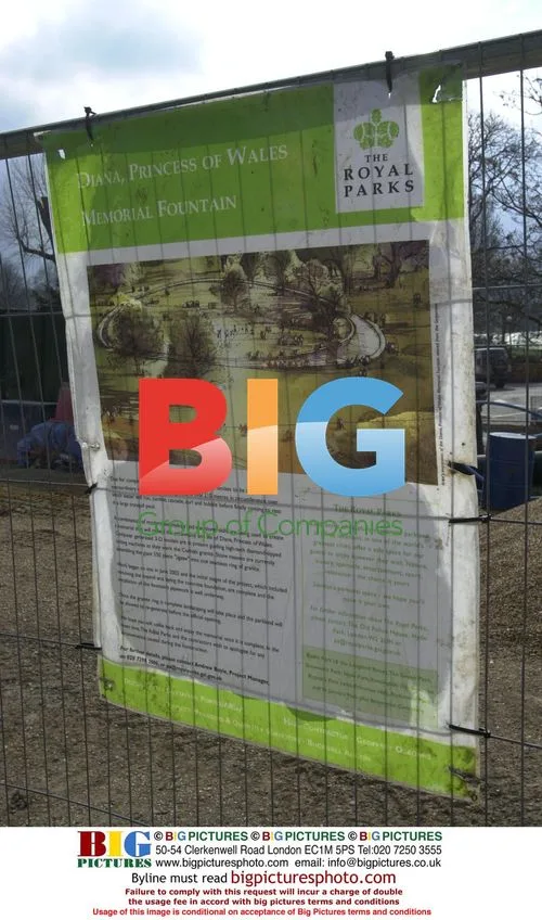 Princess Diana Memorial Site Construction